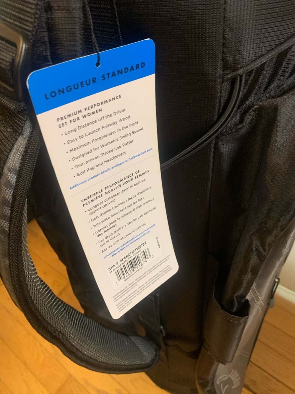 NEW Callaway Reva Cart Golf Bag BLACK AND GREY 14 Dividers - Picture 5 of 8
